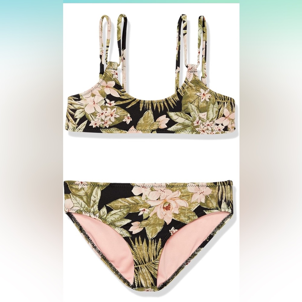 Volcom Girls' Swimsuit Two Piece Bikini Set